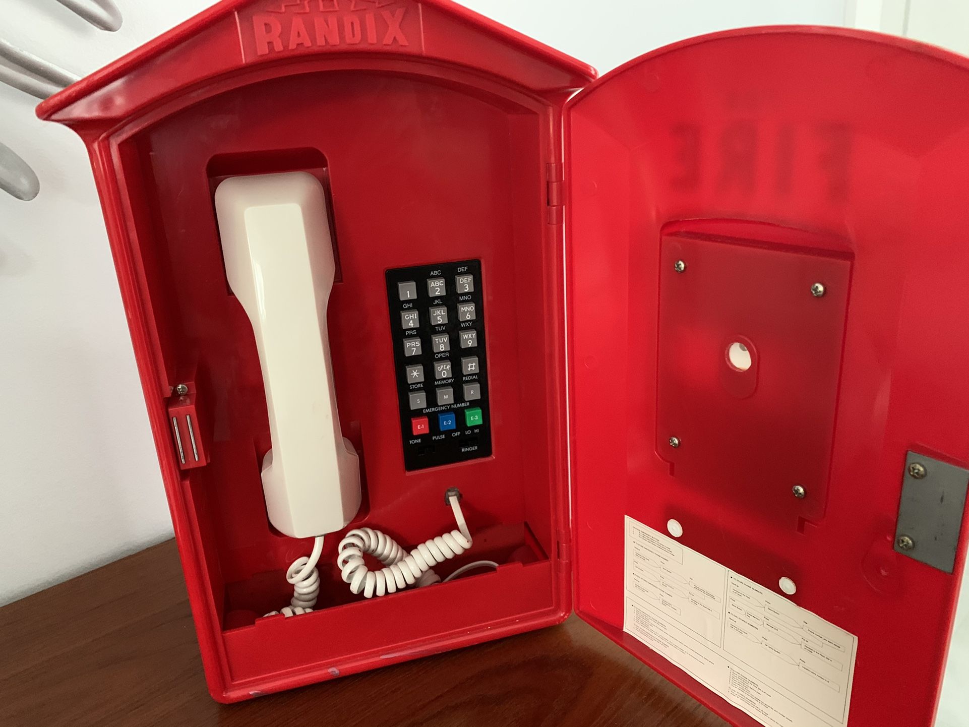 Collectible Randix telephone Fire Alarm. So Cute. Pick up in Jupiter