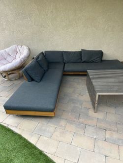 Article Outdoor Sectional Sofa + Coffee Table