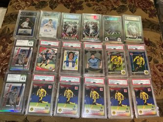 Graded Soccer Football Cards from PSA CSG AND Arena with some autos