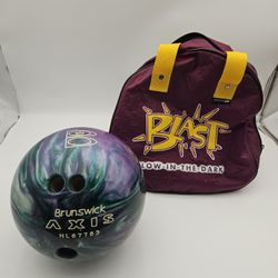 Brunswick AXIS HL67763 Bowling Bowl & Bag $50