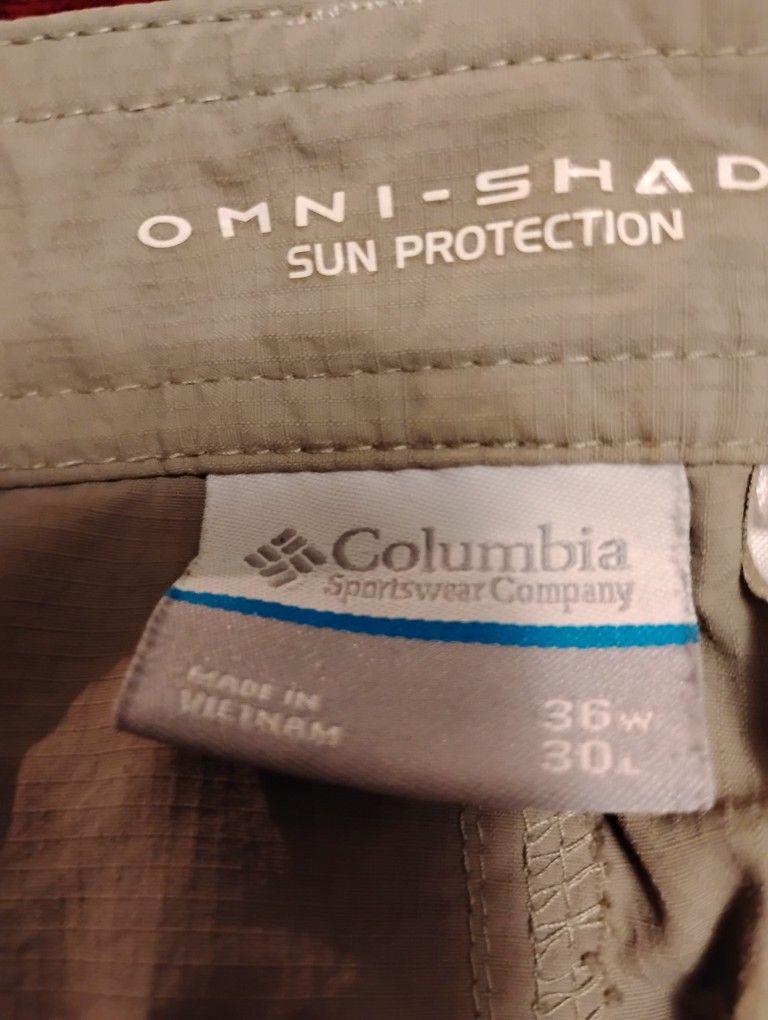 Columbia Conversion Pants 36 30