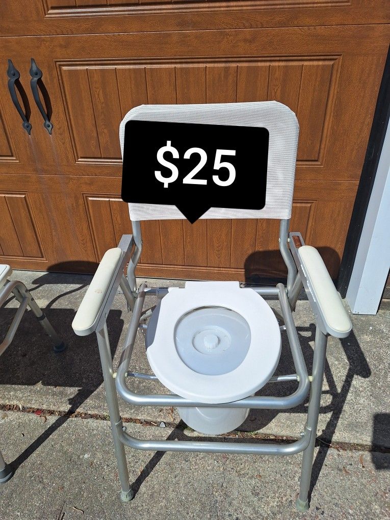 Portable Toilet Commode $25