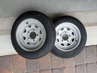 (2) Small Trailer Tires/Rims