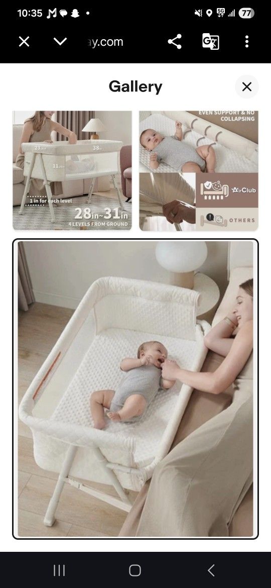 Airclub Bassinet Bedside Slepeer