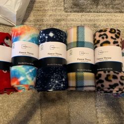 Fleece Throw 50x60  3.00 Each