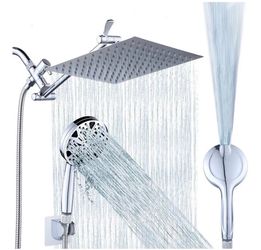 10'' High-Pressure Rainfall Shower Head & Handheld Combo