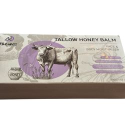 Beef Tallow Honey Skin Balm Lavender Natural Moisturizer