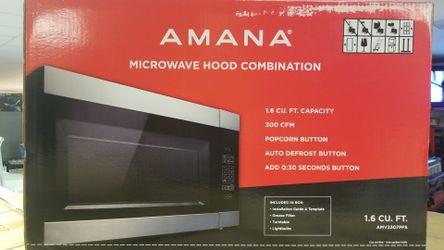 New Amana Microwave Hood Combination