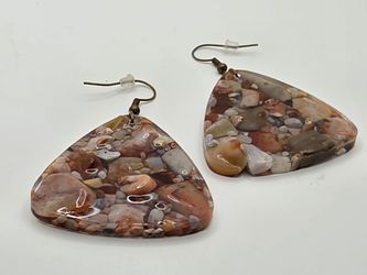 Ohio River Rock Earrings 