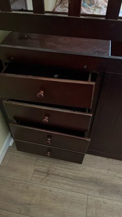 Wooden bunk bed