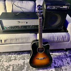 Ibanez TB100H Tone Blaster Amp Head+Tagima Ac./Elec. Guitar+ Bass Amp