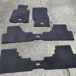 Infiniti G37 Carpet Floor Matts Bonus Back Seat Matt