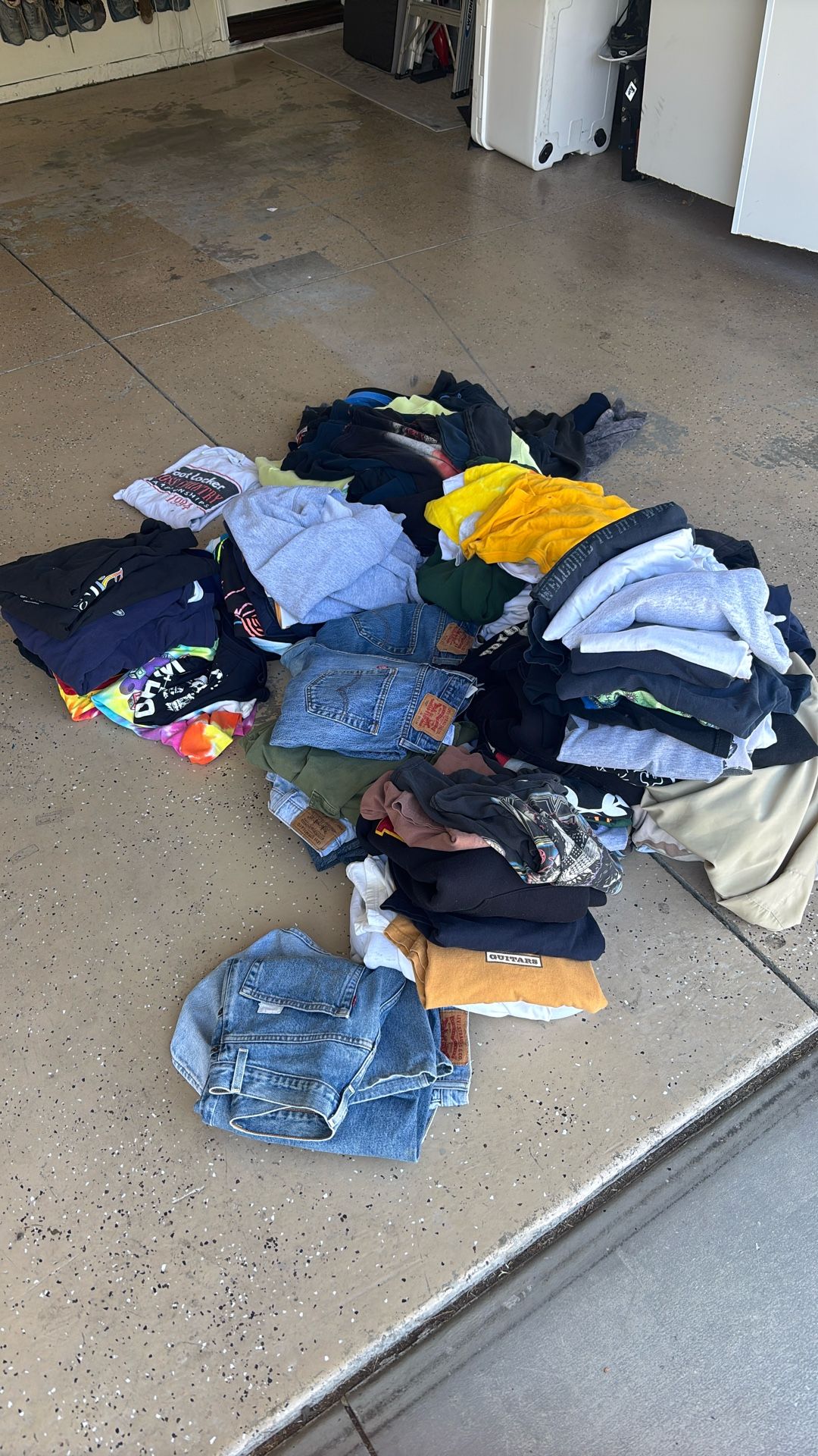 Hundreds Of Shirts And Levi's Vintage Band Tees