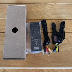 Brand New SONY DVD Remote, with Connection Cords, MINT Condition!