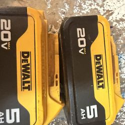 Dewalt Batteries $90 For Both 