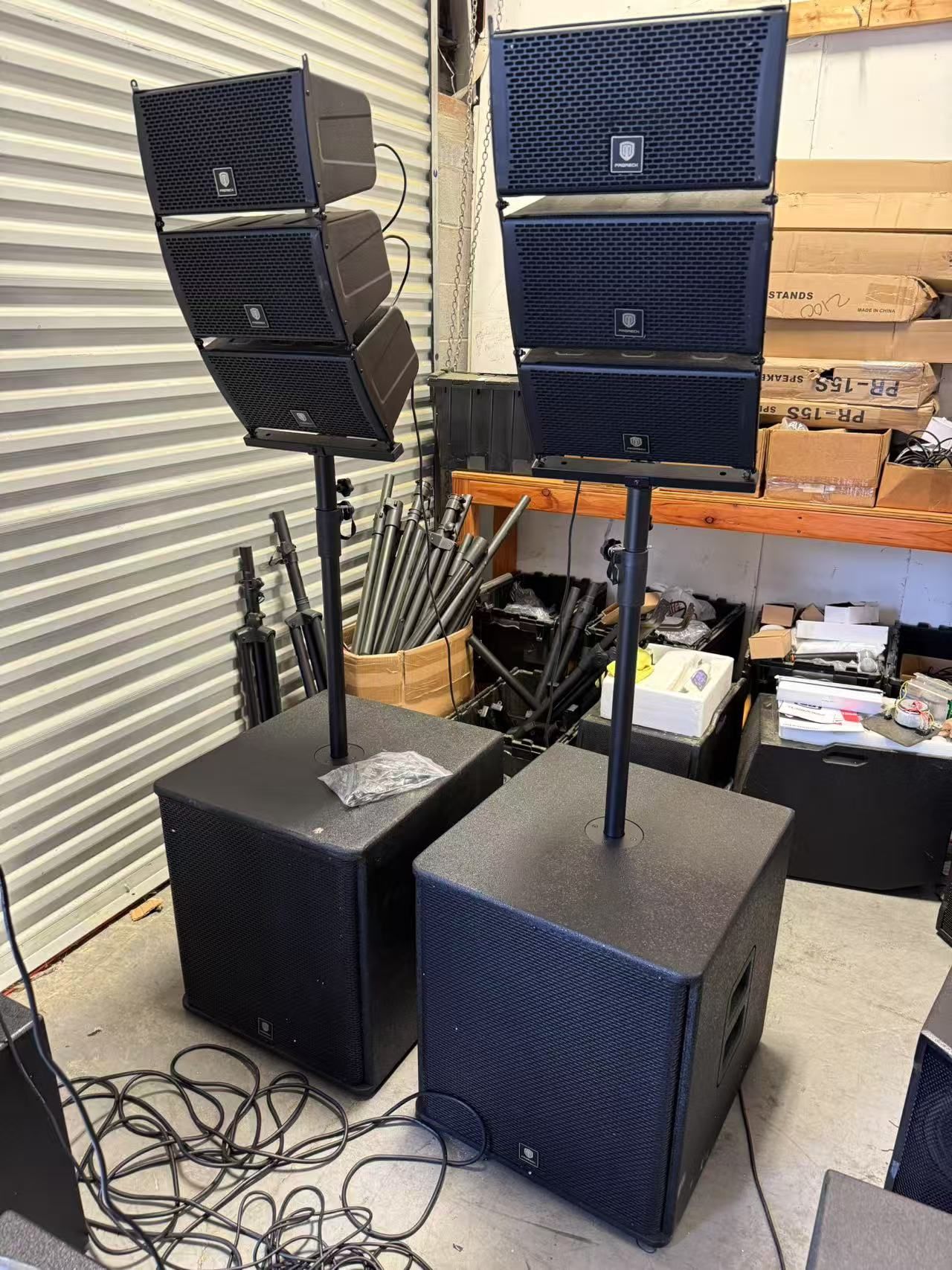 Bluetooth PRORECK Club 8000 | 8000W DJ/Powered PA Speaker System|18 inch subwoofer