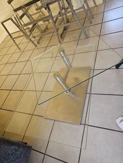 Clear coffee table