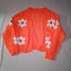 Vintage Flower Cardigan - Little Girls