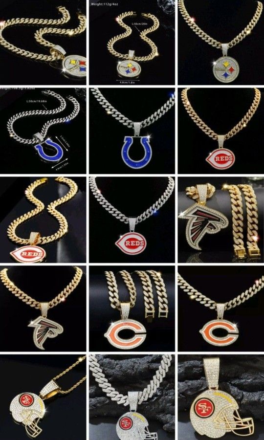 24 or 20 LA Rams Football iced Chain Necklace all pics sold  20\