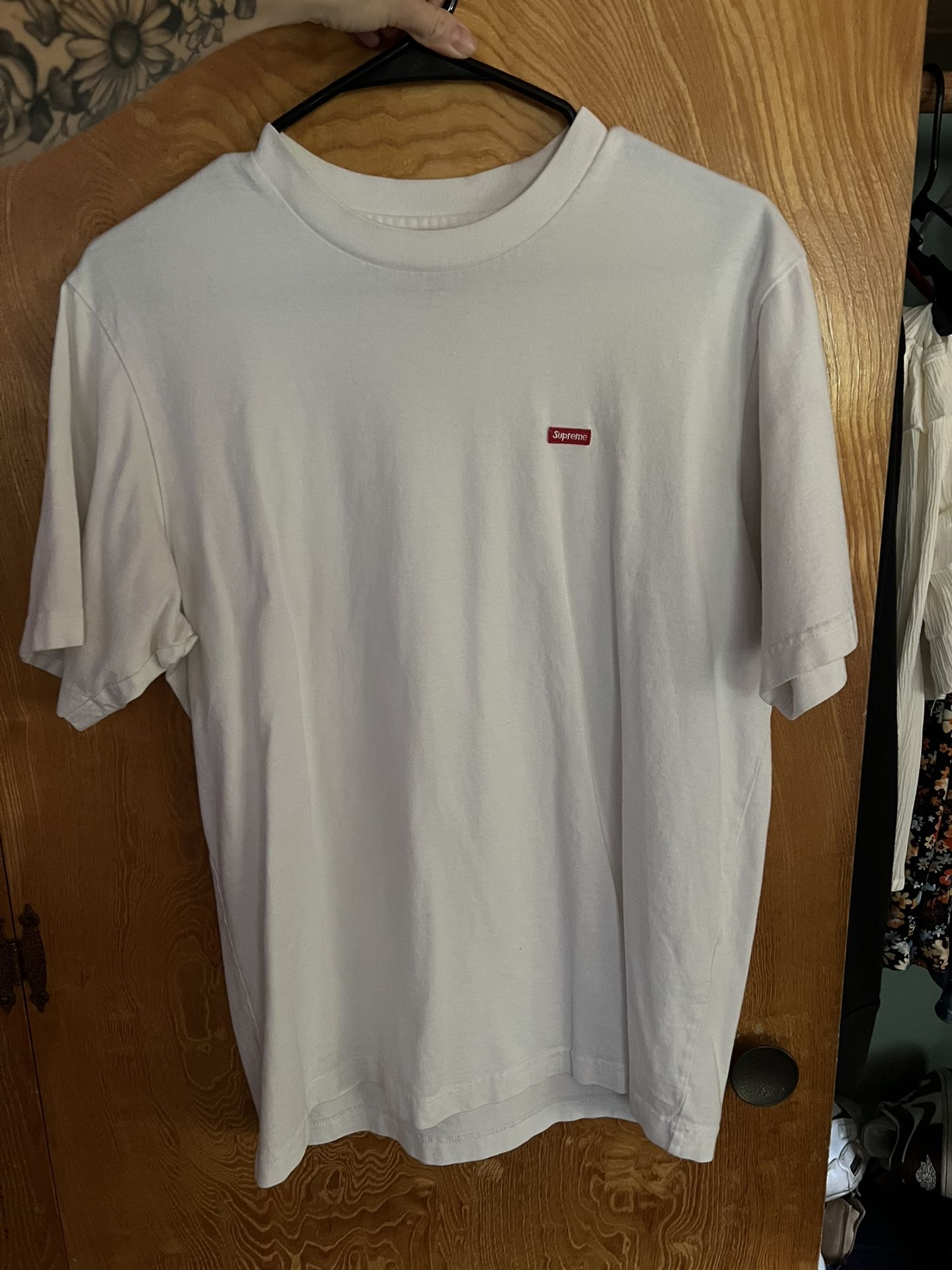 Supreme White Tee With Box Logo