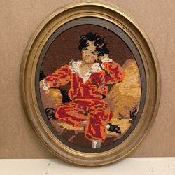 Vintage Framed Needlepoint 