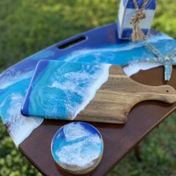 Pretty Hand Poured Charcuterie Board 