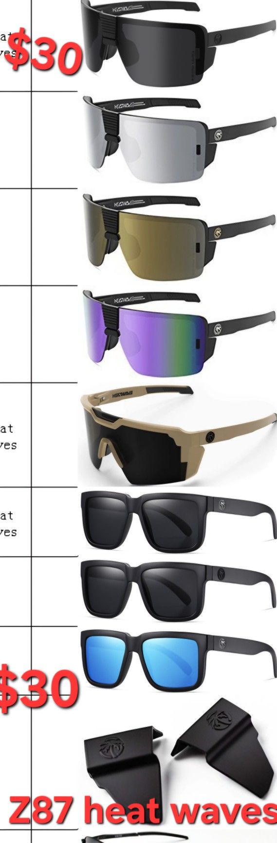 Heat Waves & Oaks Sunglasses $30