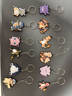 Pokémon And Demonslayer Keychains
