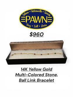 Yellow Gold Ball Link Bracelet