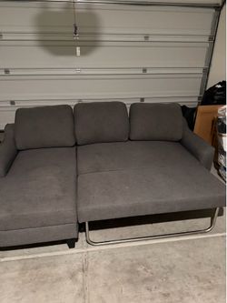 Convertible Grey Sleeper Sofa