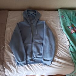 Blue Zip Up Hoodie 