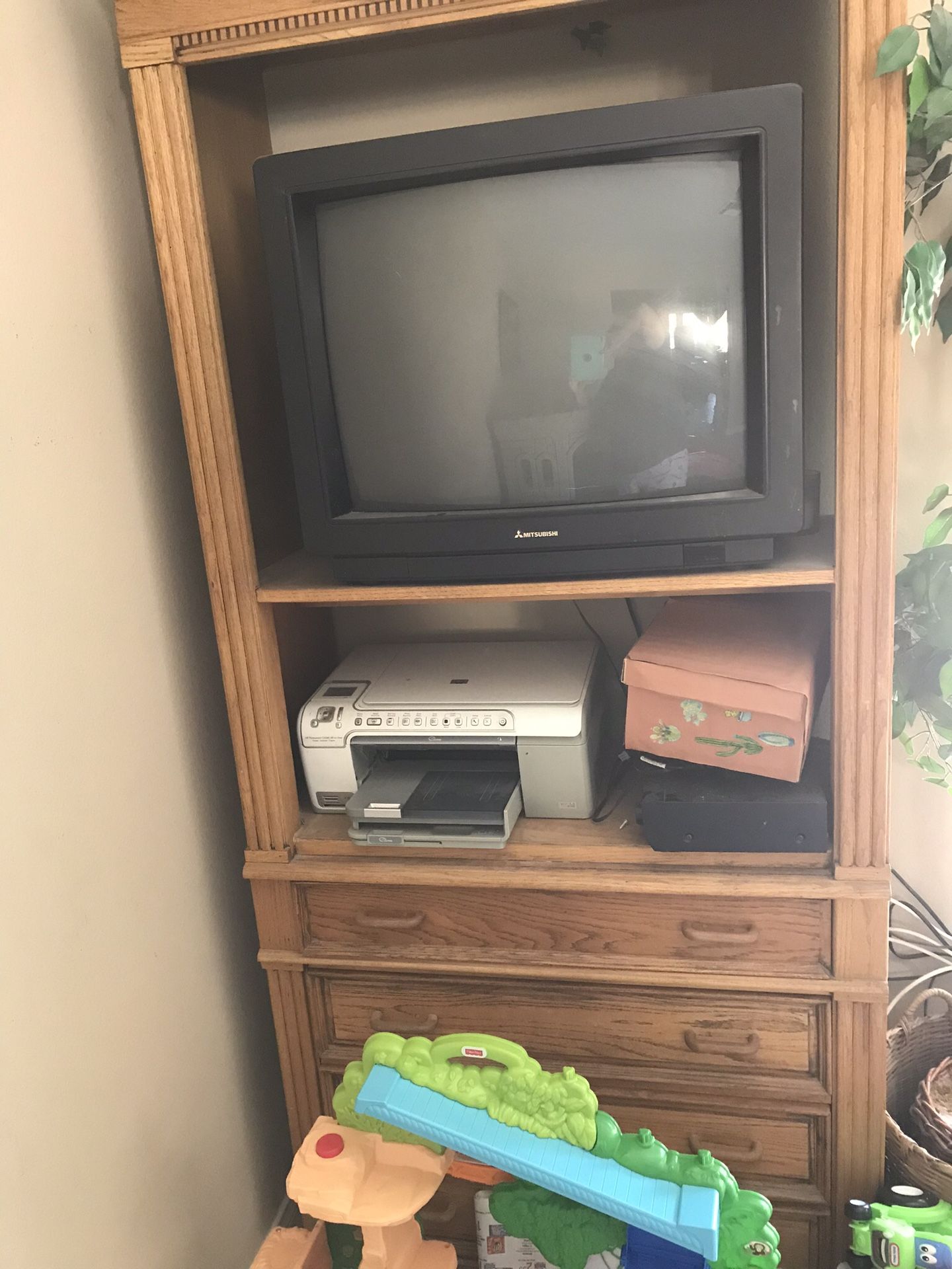 Cabinet and TV