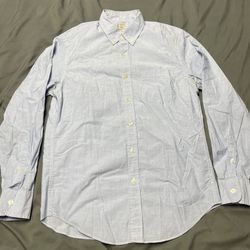 Men’s JCrew Waterfall Blue Button Up Shirt - Size Small