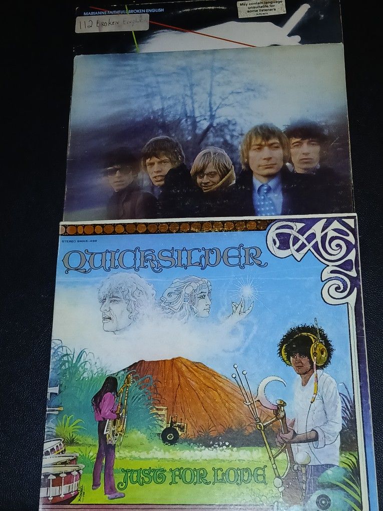 The Rolling Stones, Marianne Faithfull & Quicksilver Messenger Service Vinyl Record Bundle