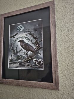 Now Only $13.  Dark And Edgy Artwork.   Ravens- Mysterious Symbols Of Change And Transition.   New, Never Used.