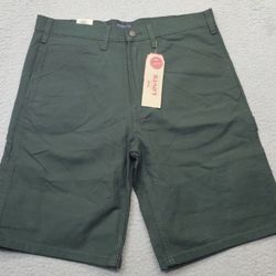 Shorts Mens Size 34 Green High Rise Sits Below Waist Loose Fit