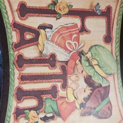 70s Vintage Wall Decor Faith