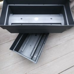 Deck Rail Plastic Planter Pair 