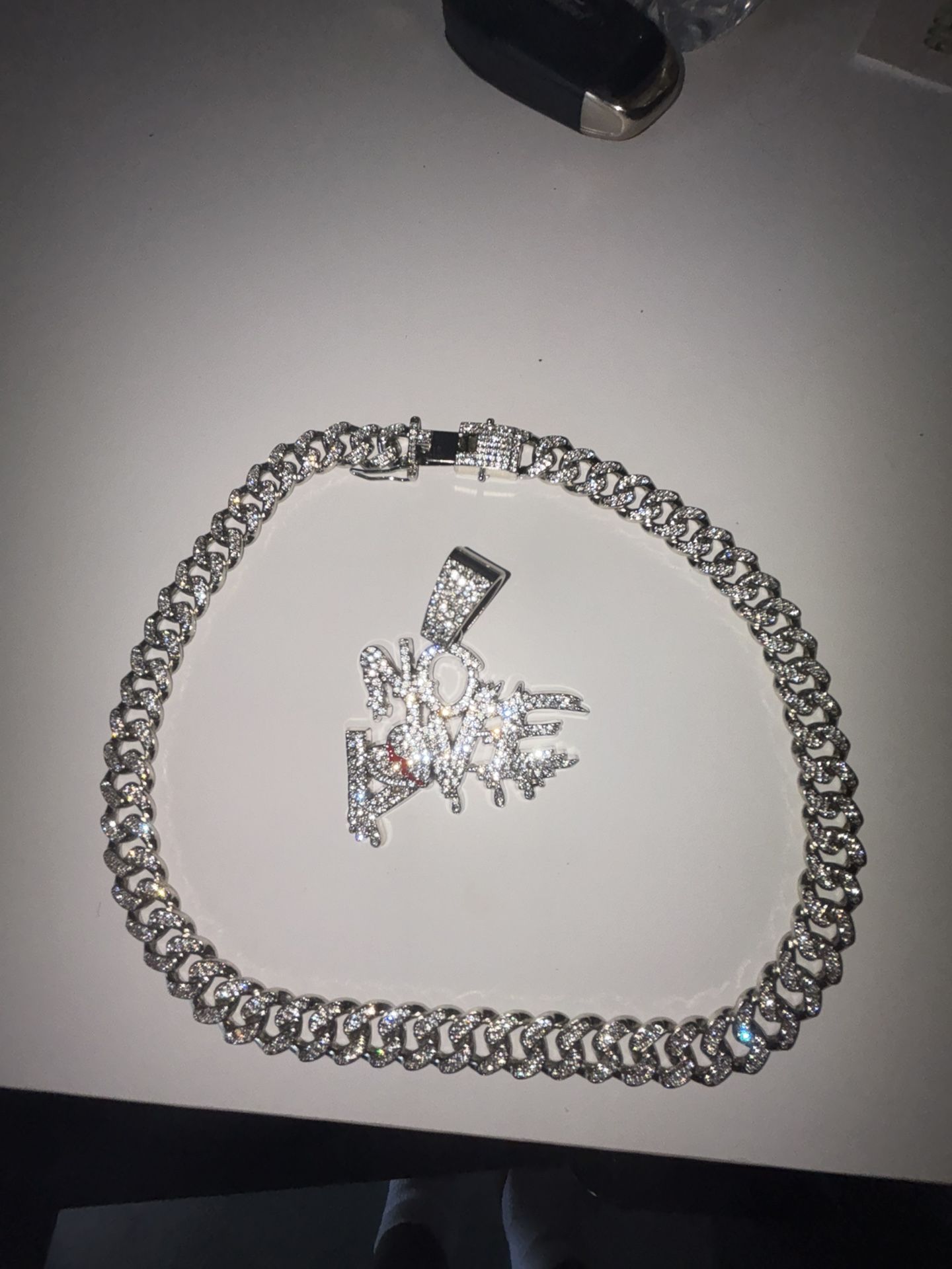 Moissanite Vvs High Quality Chain + Pendant