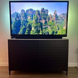 Black IKEA Media Console / TV Stand