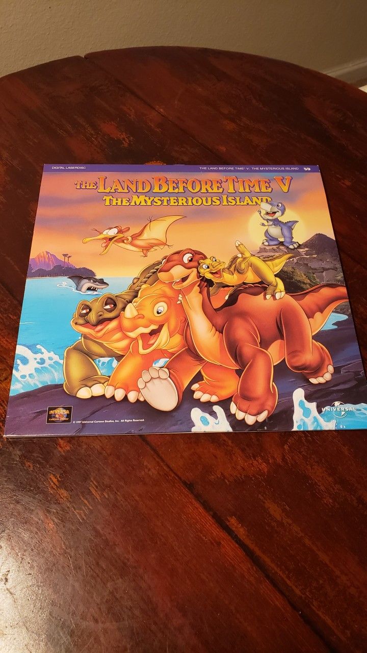 THE LAND BEFORE TIME V: THE MYSTERIOUS ISLAND Laserdisc