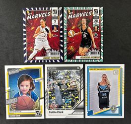 WNBA Lot (5) 2024 Caitlin Clark 2025 Marvels Taurasi Ionescu Hailey van Lith