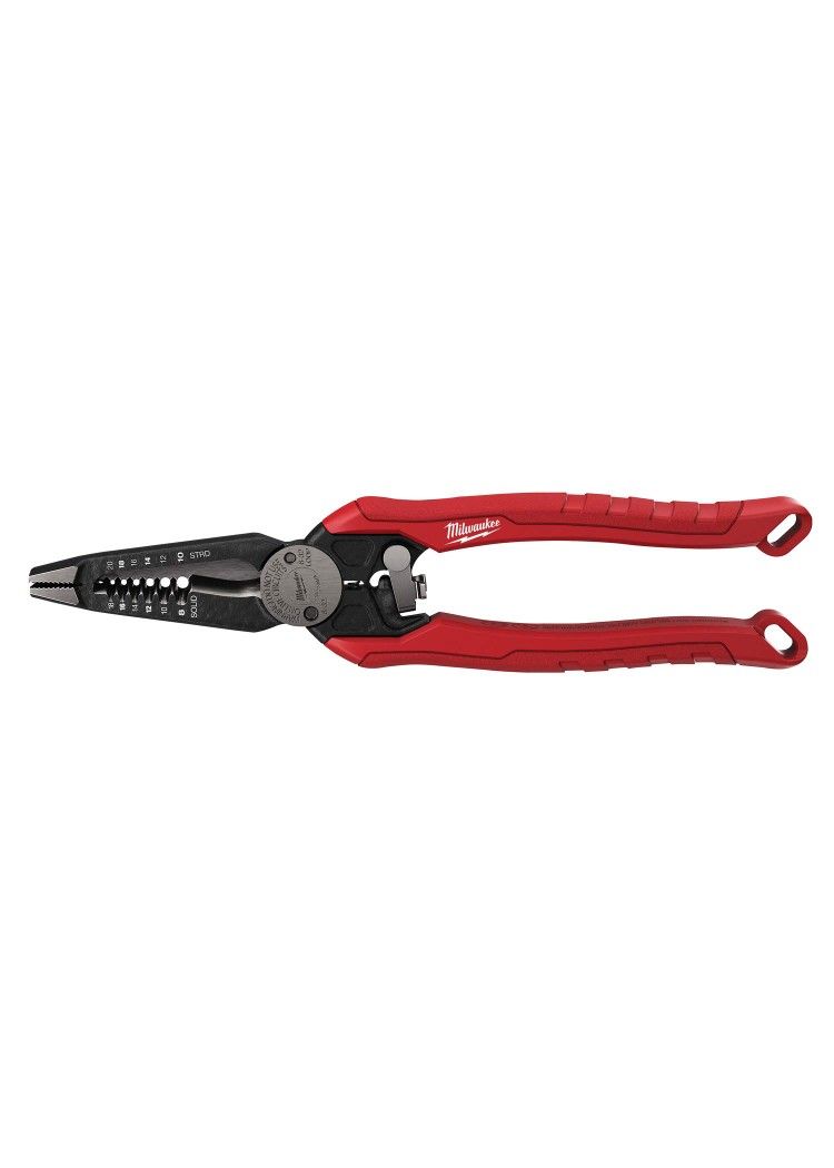 Milwaukee
9 in. 7-in-1 High Leverage Combination Wire Stripper/Cutter Pliers