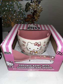 Pink Hello Kitty ramen Bowl