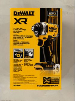 DEWALT 20V MAX XR Cordless High Torque Impact Driver (Tool Only)dcf860