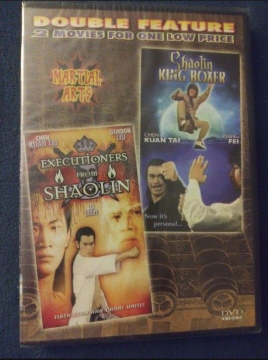 New sealed Double Feature DVD Shaolin King Boxer + Executioners Shaolin