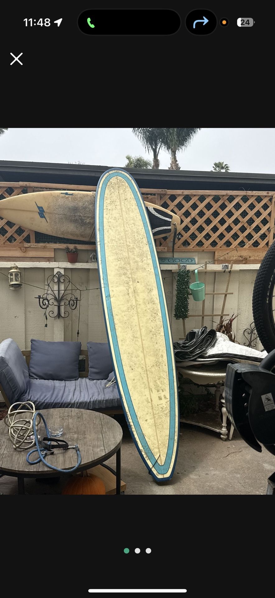 Cigar Of The Gods by Micheal Geib Custom Made Hardly Used Surfboard-MUST GO!