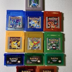 Pokemon Gameboy Games Lot of 12