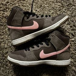 Nike SB Dunk High Chocolate Pink 9M