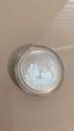 2011 Year of the Rabbit 1/2 Oz Silver Coin